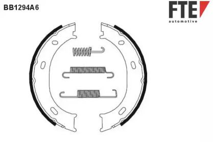 Тормозные колодки ручника FTE BS233305