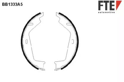 Тормозные колодки ручника FTE BS233036