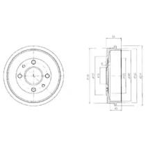 Тормозной барабан Delphi BS273718