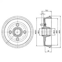 Тормозной барабан Delphi BS274789