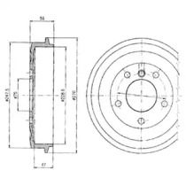 Тормозной барабан Delphi BS274481
