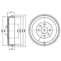 Тормозной барабан Delphi BS274686