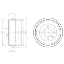 Тормозной барабан Delphi BS274498