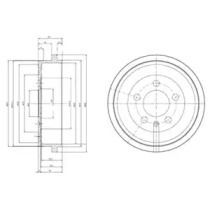 Тормозной барабан Delphi BS273929 Тормозной барабан Delphi BS273929