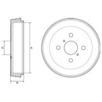 Тормозной барабан Delphi BS274833 Тормозной барабан Delphi BS274833