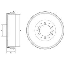 Тормозной барабан Delphi BS274713 Тормозной барабан Delphi BS274713