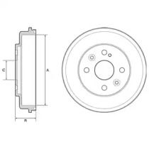 Тормозной барабан Delphi BS274866