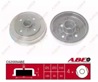 Задний тормозной барабан ABE BS274478