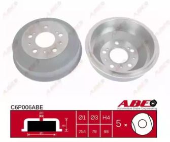 Задний тормозной барабан ABE BS274073