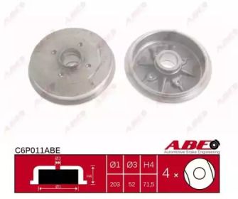 Тормозной барабан ABE BS274366