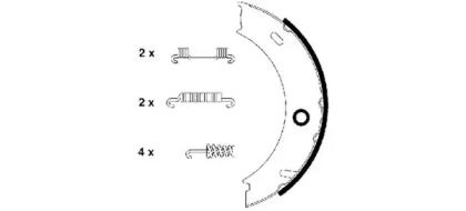 Тормозные колодки ручника Mintex BS232301