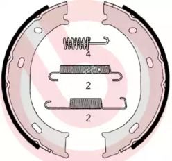 Тормозные колодки ручника Brembo BS233009