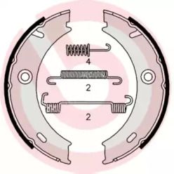 Тормозные колодки ручника Brembo BS233438